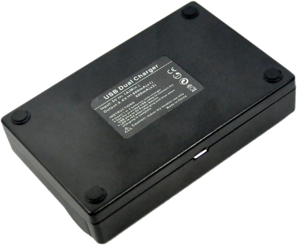 LI-50B Battery USB Dual Charger